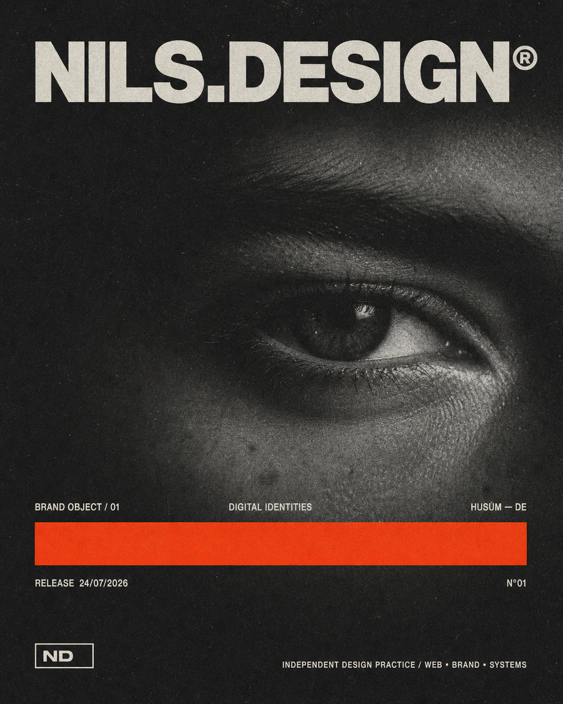 Brand Object — schwarz-weiße Identitätsstudie von Nils.Design
