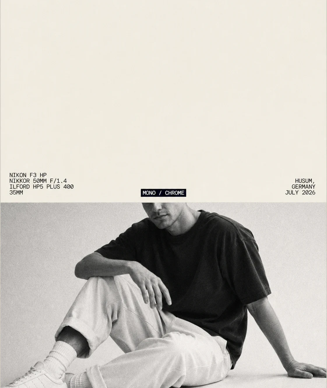 Mono Chrome — monochrome Fotografie- und Art-Direction-Studie von Nils.Design